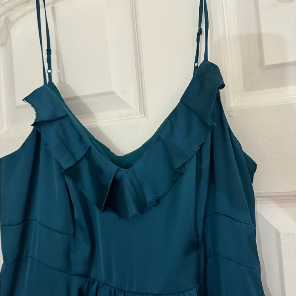 American Eagle Thin Strapped Subtle Ruffled Dress - Picture 4 of 8